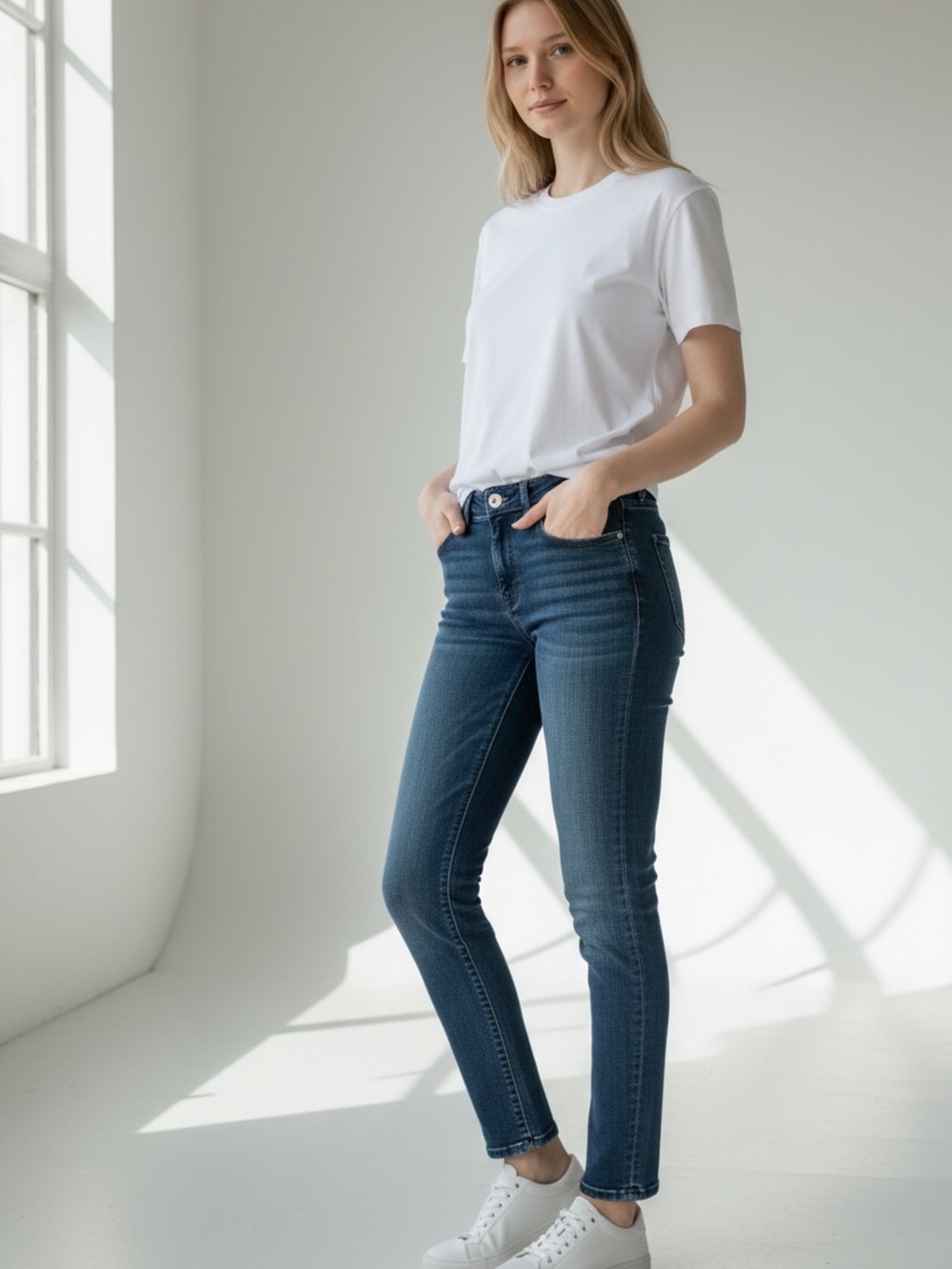 Lucky Brand Women's Lolita Skinny Jeans in Dark Blue Wash